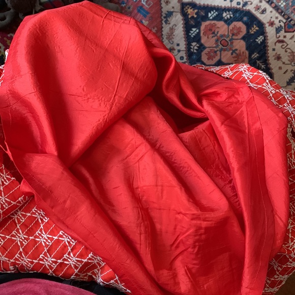 Tracy Reese Red Summer Frock with Embroidery - Picture 8 of 13